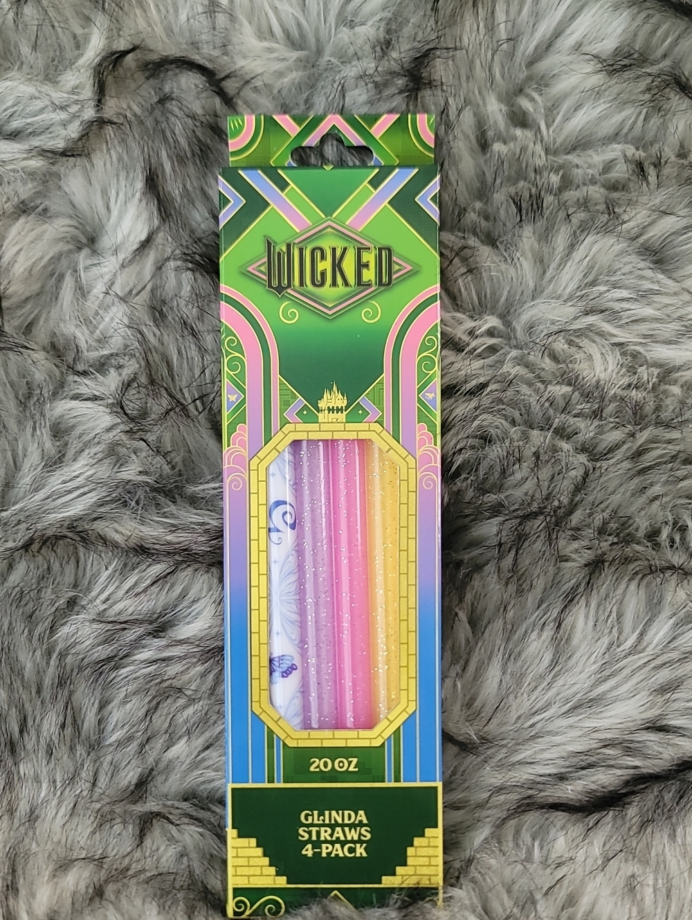 Wicked Glinda Straw pack of 4 Reusable 20oz.